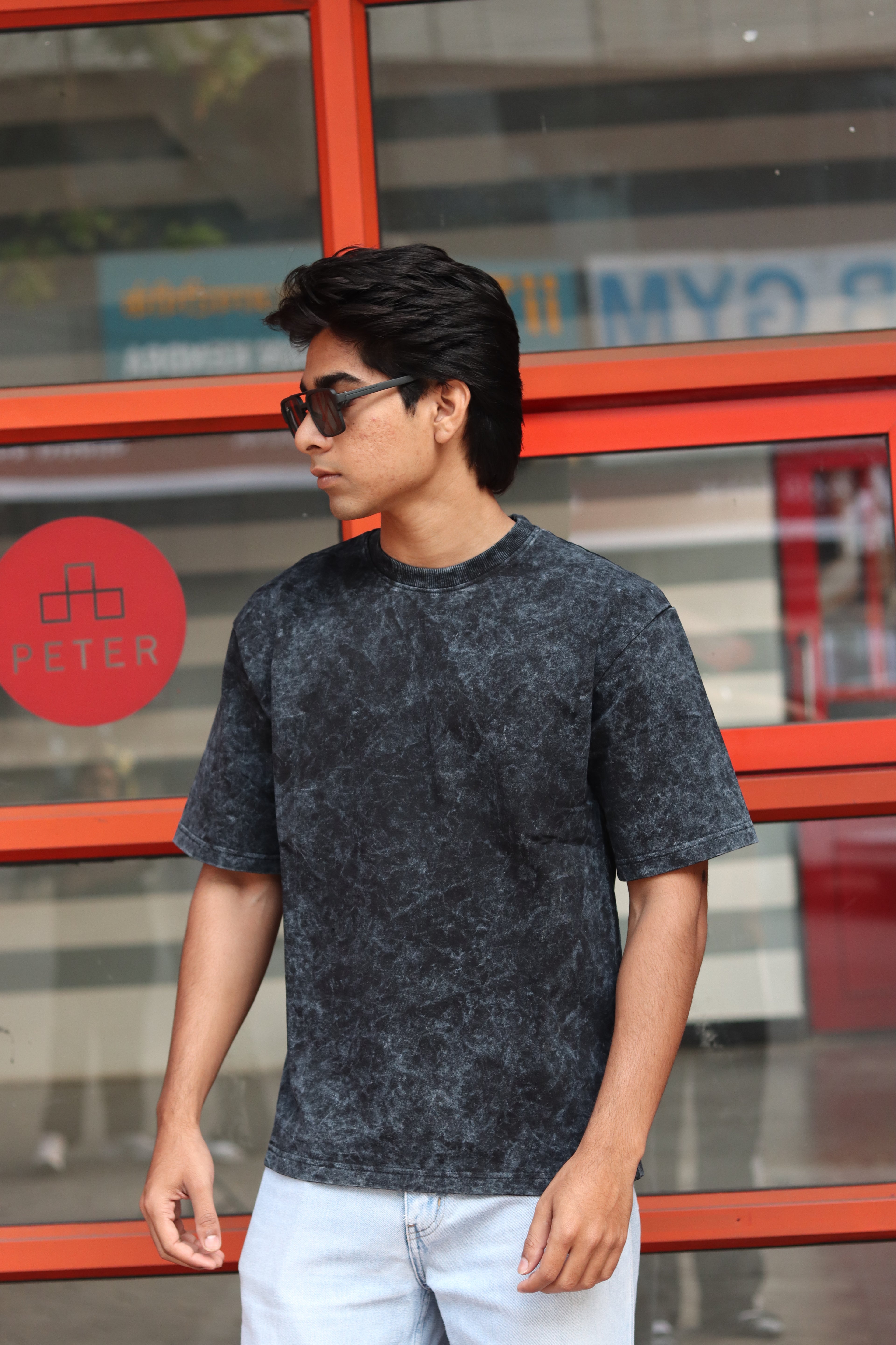 Midnight Washed Oversized T-Shirt