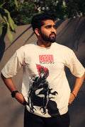 Shadow Flame Oversized Graphic T-Shirt